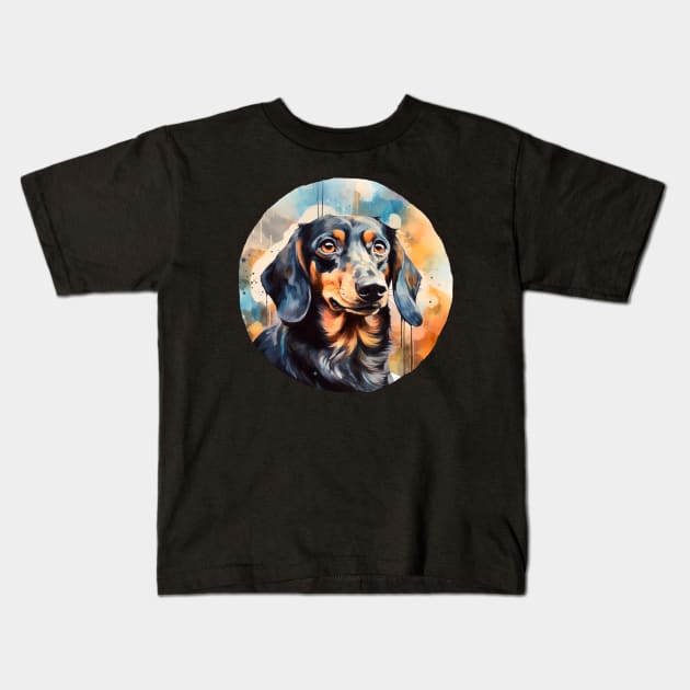 Dachshund Cute Kids T-Shirt by agitagata